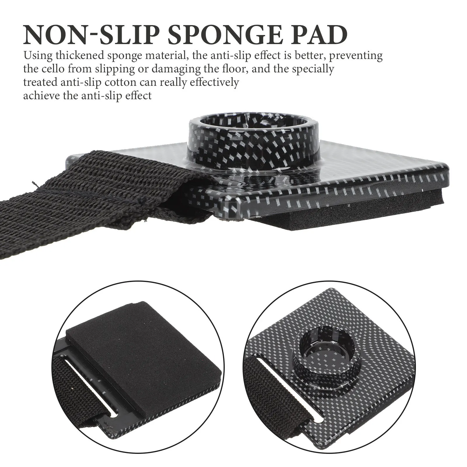 Adjustable Cello Endpin Anchor Thick Sponge Non-Slip Pad Durable Anti-Slip Holder for Chairs Stands Floor Protection Musical 
Adjustable Cello Endpin Anchor Thick Sponge Non-Slip Pad Durable Anti-Slip Holder for Chairs Stands Floor Protection Musical