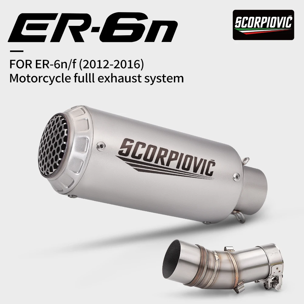 Slip on For Motorcycle ER6N ER6F Ninja650 650R Z650 Exhaust Motorcycle Mid Pipe Connector Tube Exhaust Pipe
Slip on For Motorcycle ER6N ER6F Ninja650 650R Z650 Exhaust Motorcycle Mid Pipe Connector Tube Exhaust Pipe