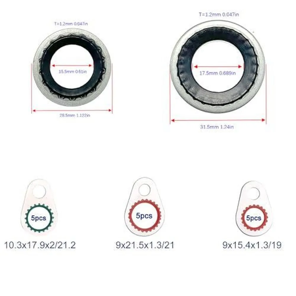 Air Conditioning Seals AC Compressor Seal Kit For AC System Maintenance Thickened Metal Ring Rubber Gasket Material
Air Conditioning Seals AC Compressor Seal Kit For AC System Maintenance Thickened Metal Ring Rubber Gasket Material
