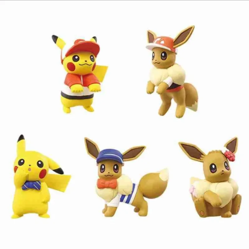 5styles Pokemon Anime Figure 4-6cm Cute Pikachu Eevee Charmander Model Classic Cartoon Ornaments Gifts for Fans Toys
5styles Pokemon Anime Figure 4-6cm Cute Pikachu Eevee Charmander Model Classic Cartoon Ornaments Gifts for Fans Toys