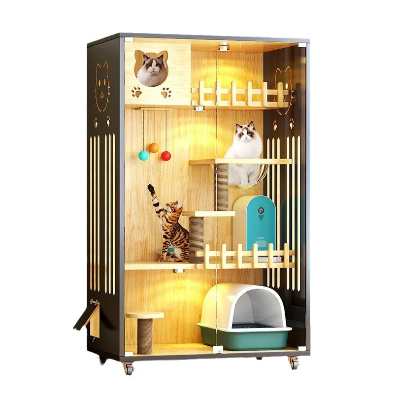 Wooden cat cottage, universal in all seasons, waterproof, breathable and warm indoor cat villa
Wooden cat cottage, universal in all seasons, waterproof, breathable and warm indoor cat villa