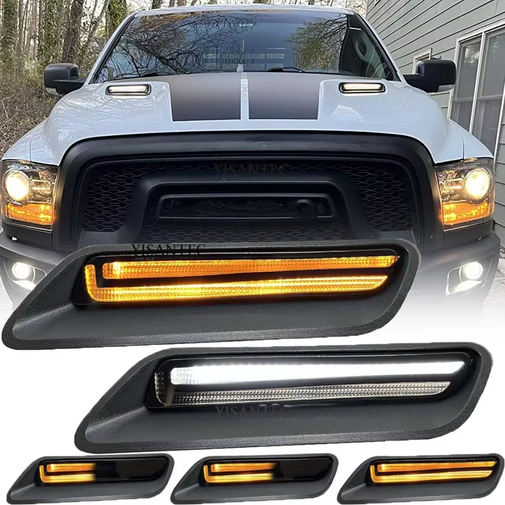 2Pcs/Pair Car LED Hood Lights Car Accessories Led Turn Signal Lamp Fit For Dodge RAM 1500 Sport 2010-2018 1500 Classic 2019-2022
2Pcs/Pair Car LED Hood Lights Car Accessories Led Turn Signal Lamp Fit For Dodge RAM 1500 Sport 2010-2018 1500 Classic 2019-2022
