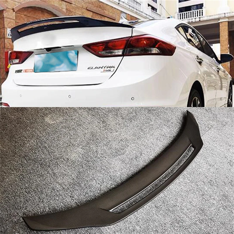 Задний спойлер для багажника автомобиля из настоящего углеродного волокна Hyundai Elantra, черный, задний борт, задний хвост, комплект для тела 2016-2021 года
Задний спойлер для багажника автомобиля из настоящего углеродного волокна Hyundai Elantra, черный, задний борт, задний хвост, комплект для тела 2016-2021 года