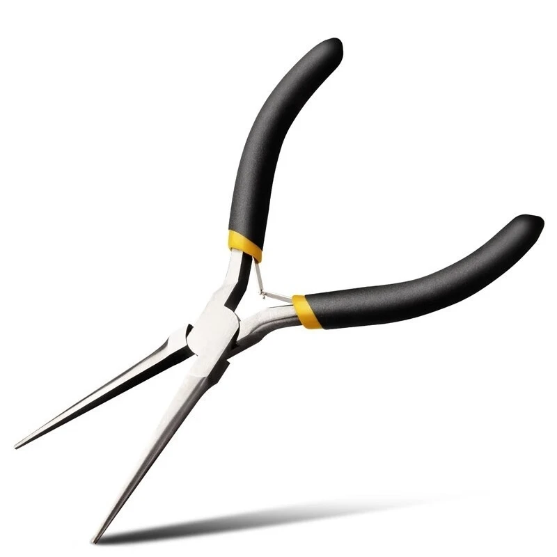 DL103006 mini needle nozzle 6 inch pointed nose pliers pointed mouth pliers high carbon steel forged mini with tooth tip
DL103006 mini needle nozzle 6 inch pointed nose pliers pointed mouth pliers high carbon steel forged mini with tooth tip