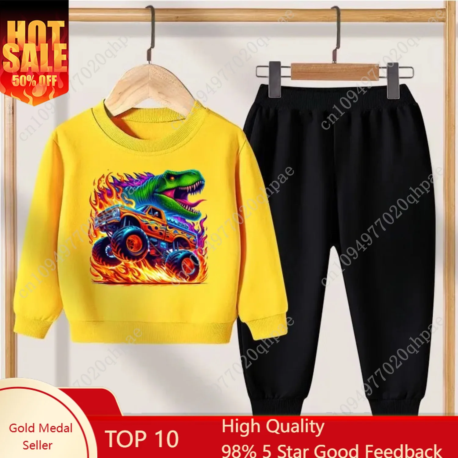 Dinosaur Printed Boys O Neck Hoodies and Long Pant Two Piece Set Kids Casual Sweatshirts Sets Children's Tracksuit Spring Fall
Dinosaur Printed Boys O Neck Hoodies and Long Pant Two Piece Set Kids Casual Sweatshirts Sets Children's Tracksuit Spring Fall