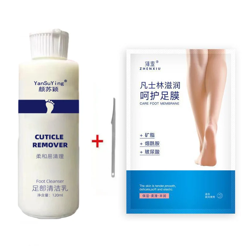 120ml Foot Exfoliator Foot Cuticle Remove Dead Softener Remove Dead Skin Calluses Foot Mask Anti-Cracked Pedicure Nail Enhancer
120ml Foot Exfoliator Foot Cuticle Remove Dead Softener Remove Dead Skin Calluses Foot Mask Anti-Cracked Pedicure Nail Enhancer