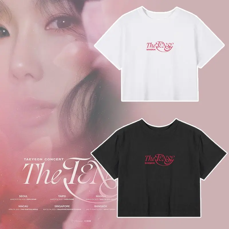 TAEYEON 2025: футболки The TENSE Concert Series, футболка с буквенным принтом для любителей, хлопковые летние топы, футболка с короткими рукавами, повседневная одежда
TAEYEON 2025: футболки The TENSE Concert Series, футболка с буквенным принтом для любителей, хлопковые летние топы, футболка с короткими рукавами, повседневная одежда