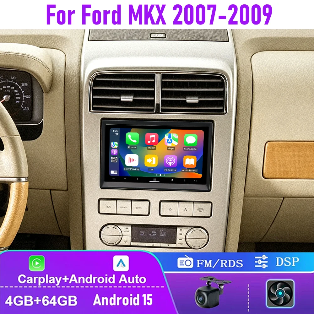 7" 4+64GB For Ford MKX 2007-2009 Car Radio Wireless CarPlay Android Auto QLED Screen Head Unit Canbus FM GPS Google Map
7" 4+64GB For Ford MKX 2007-2009 Car Radio Wireless CarPlay Android Auto QLED Screen Head Unit Canbus FM GPS Google Map
