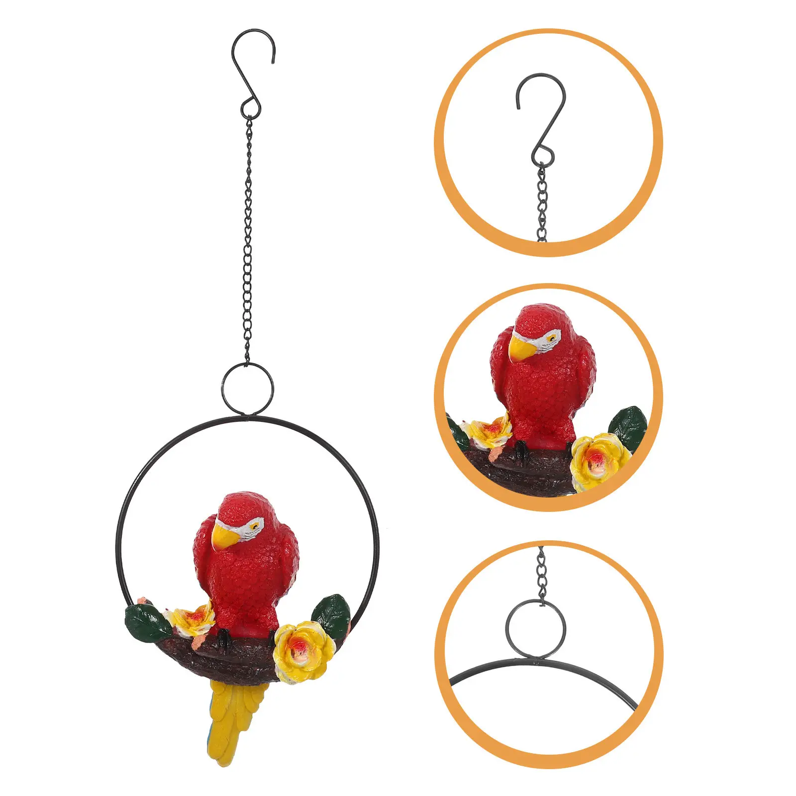 Садовая подвесная фигурка попугая из смолы, реалистичная уличная скульптура птицы, 17 дюймов, для патио, газона, домашнего декора
Садовая подвесная фигурка попугая из смолы, реалистичная уличная скульптура птицы, 17 дюймов, для патио, газона, домашнего декора