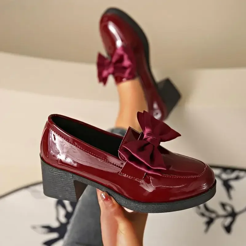 Rimocy/женские туфли из мягкой кожи на толстой подошве, Нескользящие туфли-лодочки на платформе с большими бабочками, весенние непромокаемые женские туфли на высоком каблуке
Rimocy/женские туфли из мягкой кожи на толстой подошве, Нескользящие туфли-лодочки на платформе с большими бабочками, весенние непромокаемые женские туфли на высоком каблуке