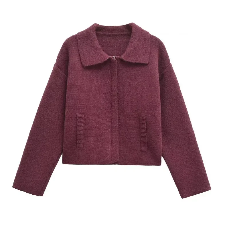 TRAFZR Lady Jackets New in Outerwears Elegant and Pretty Women's Coats Women's Autumn Coat American Vintage Red Knit Jacket
TRAFZR Lady Jackets New in Outerwears Elegant and Pretty Women's Coats Women's Autumn Coat American Vintage Red Knit Jacket