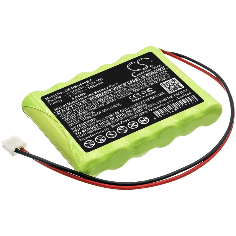 Ni-MH Alarm System Battery for Yale, 7.2V, 700mAh , Compatible Models: Alarm control panels, HSA6300 Family Alarm Control P
Ni-MH Alarm System Battery for Yale, 7.2V, 700mAh , Compatible Models: Alarm control panels, HSA6300 Family Alarm Control P