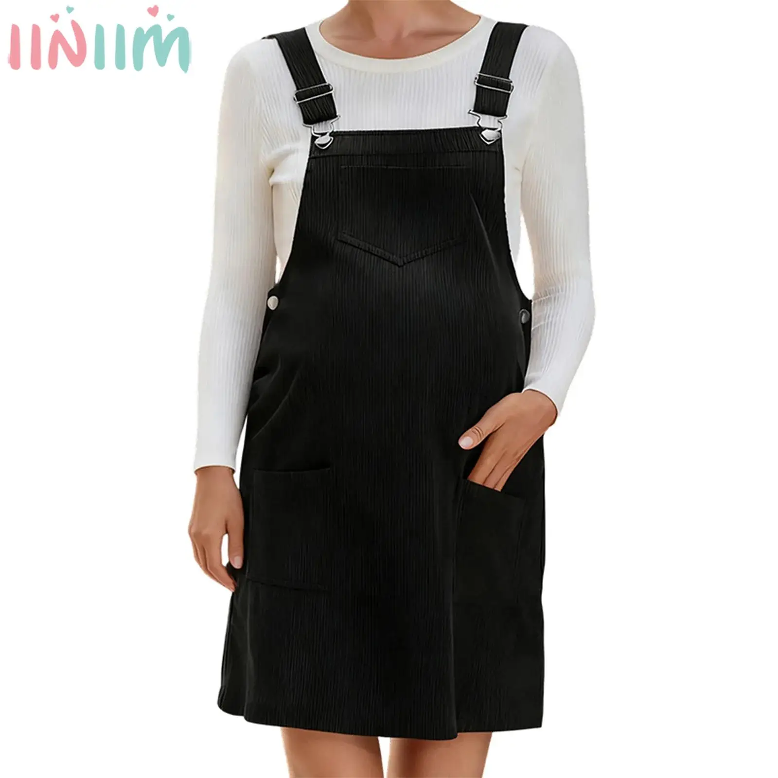 Модные повседневные комбинезоны для беременных, платье с регулируемыми бретелями, легкие платья с карманами для офисной работы, вечеринки, праздника
Модные повседневные комбинезоны для беременных, платье с регулируемыми бретелями, легкие платья с карманами для офисной работы, вечеринки, праздника