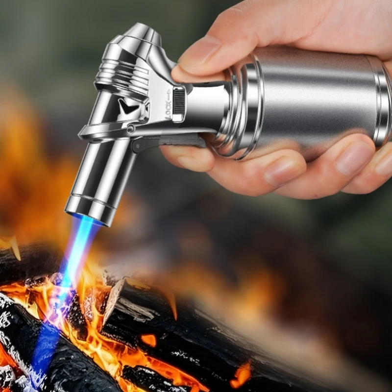 Hot Multi-Functional Powerful Gun-Type Spray Gun Lighter Windproof Blue Flame Setting Retro Design Cigar Lighter Men'S Tool
Hot Multi-Functional Powerful Gun-Type Spray Gun Lighter Windproof Blue Flame Setting Retro Design Cigar Lighter Men'S Tool