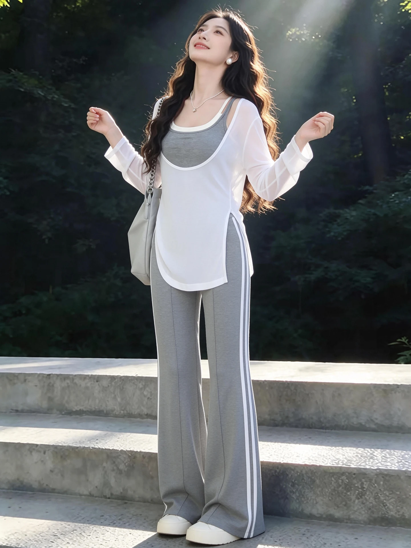 Casual Sporty Style Pure Desire Micro Transparent Versatile Cover up Fake Two Piece Strap Top Slimming Pants Three Piece Set ...
Casual Sporty Style Pure Desire Micro Transparent Versatile Cover up Fake Two Piece Strap Top Slimming Pants Three Piece Set ...
