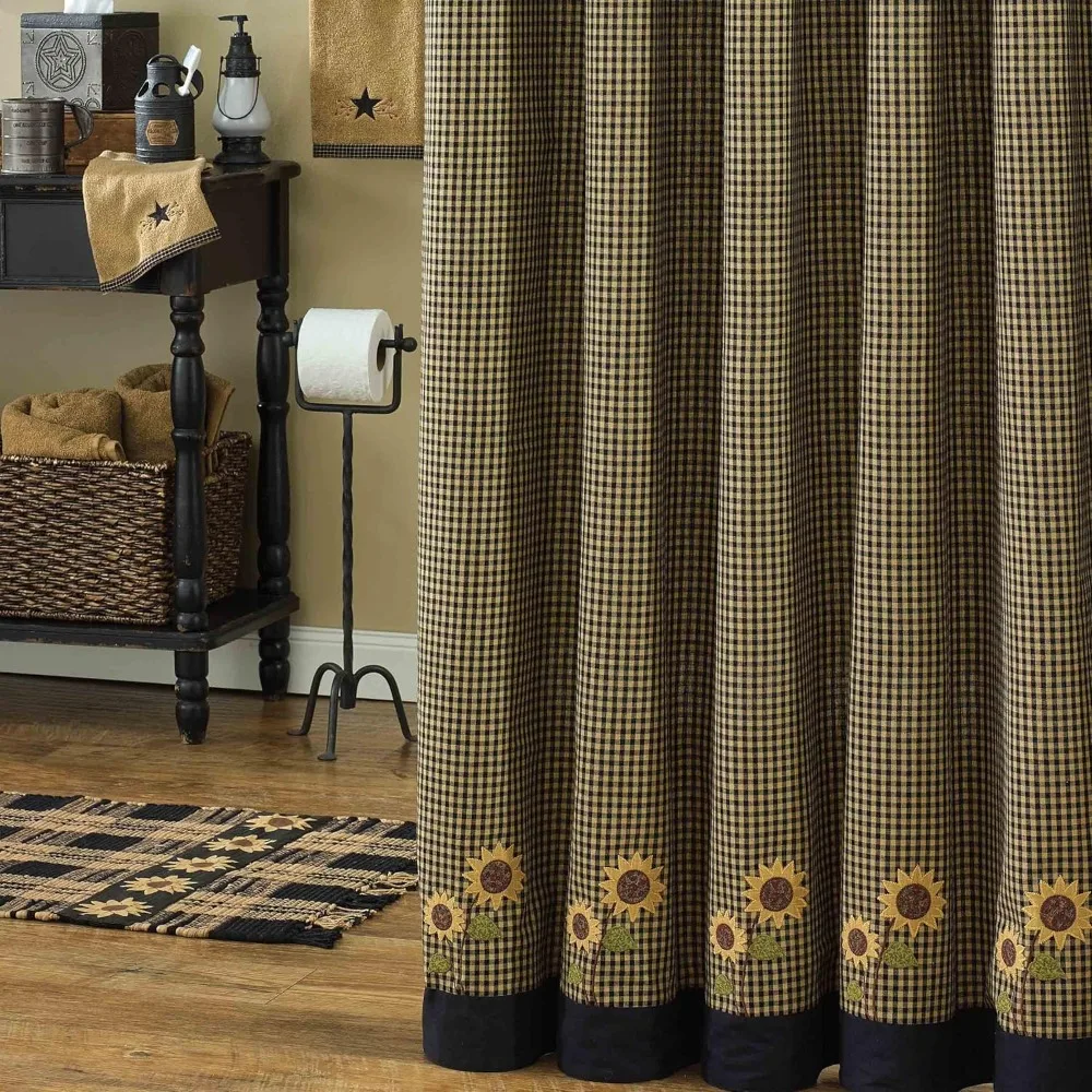 Park Designs Sunflower Check Shower Curtain, 72 by 72",Shower Curtains
Park Designs Sunflower Check Shower Curtain, 72 by 72",Shower Curtains