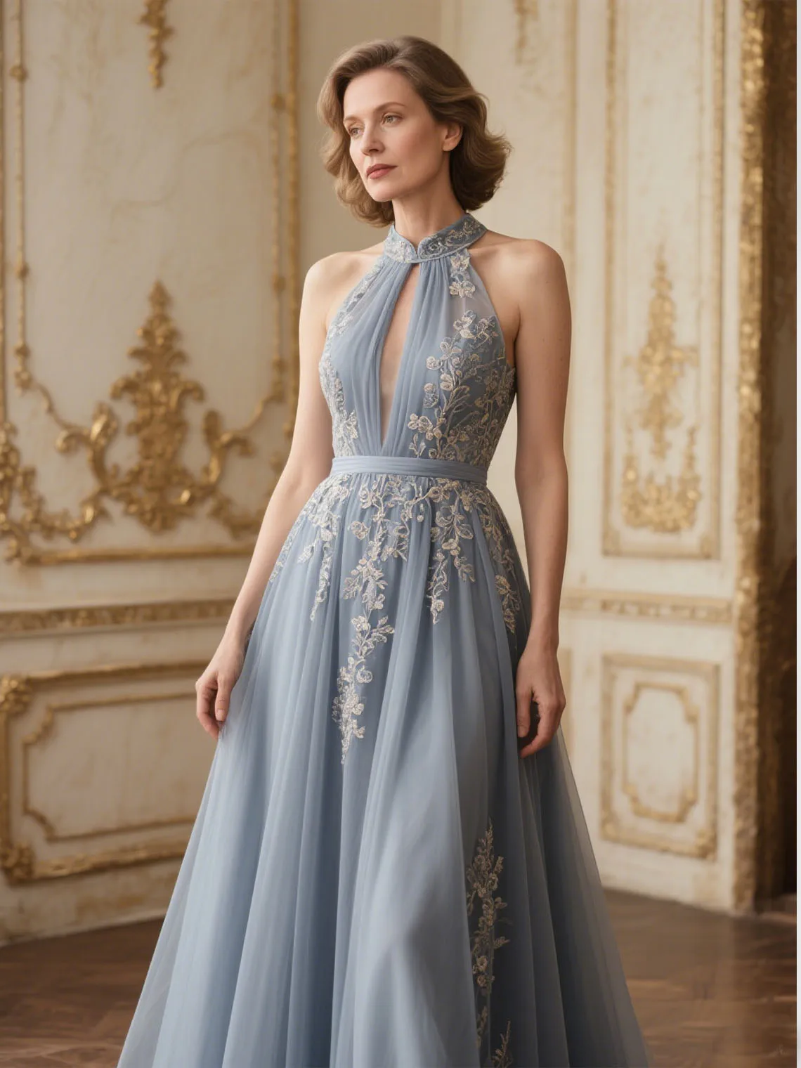Elegant Halter A-Line Mother of the Bride Dresses Sexy Floor Length Appliques Backless Wedding Party Gown 2025 Free Customized
Elegant Halter A-Line Mother of the Bride Dresses Sexy Floor Length Appliques Backless Wedding Party Gown 2025 Free Customized