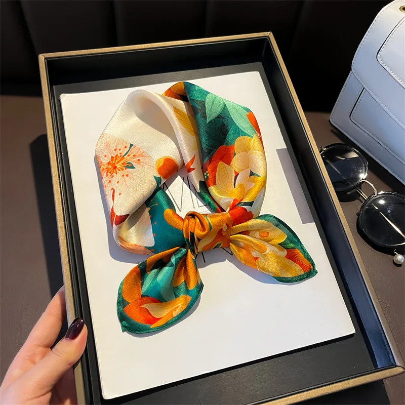 2026 NEW Top Bright Color Flowers 100% Real Silk Scarf For Women Mulberry Silk 53CM Small Square Ladies Scarves Hair Neck Scarf
2026 NEW Top Bright Color Flowers 100% Real Silk Scarf For Women Mulberry Silk 53CM Small Square Ladies Scarves Hair Neck Scarf