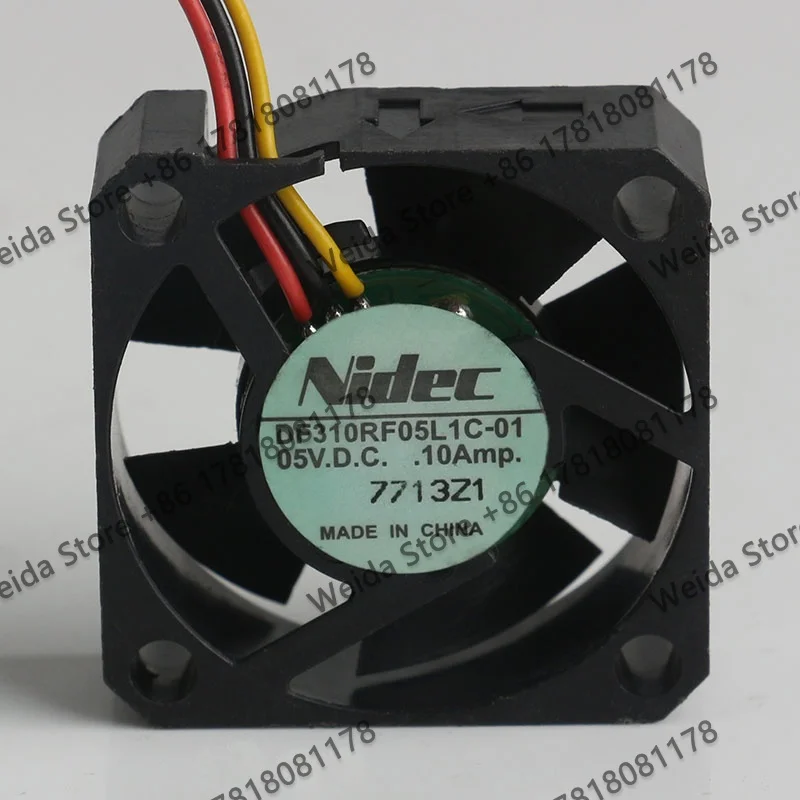 New Nidec DC5V 0.10A 3010 three-line DF310RF05L1C-01 3CM Cooling fan axial flow micro device router
New Nidec DC5V 0.10A 3010 three-line DF310RF05L1C-01 3CM Cooling fan axial flow micro device router