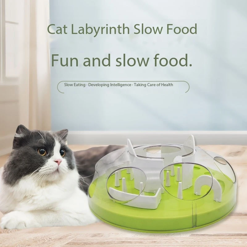 Cat Puzzle Interactive Treat Dispensing Toy Mental Enhancement Slow Feeder Toy Interesting Cat Maze Slow Feeder Tray Bowl
Cat Puzzle Interactive Treat Dispensing Toy Mental Enhancement Slow Feeder Toy Interesting Cat Maze Slow Feeder Tray Bowl