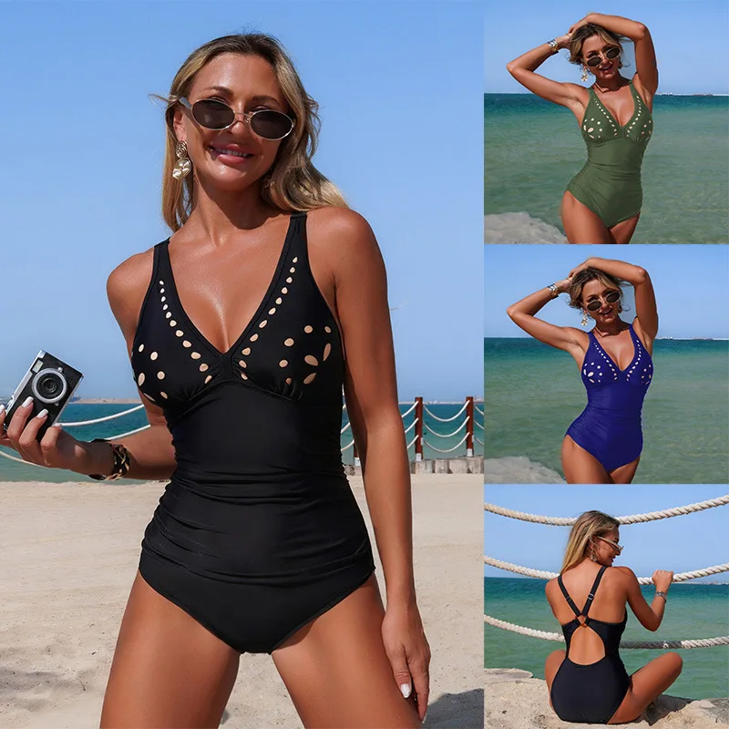 Women's One Piece Swimsuit for Amazon Cross Border for 2026 Summer Trendy Nylon Floral Button Up Swimwear High Waisted Bikini
Women's One Piece Swimsuit for Amazon Cross Border for 2026 Summer Trendy Nylon Floral Button Up Swimwear High Waisted Bikini