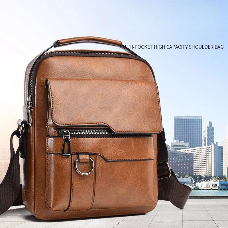 Men's Large Capacity Handbag Multifunctional Business Commuter PU Shoulder Bag Fashion Vertical Crossbody Bag
Men's Large Capacity Handbag Multifunctional Business Commuter PU Shoulder Bag Fashion Vertical Crossbody Bag