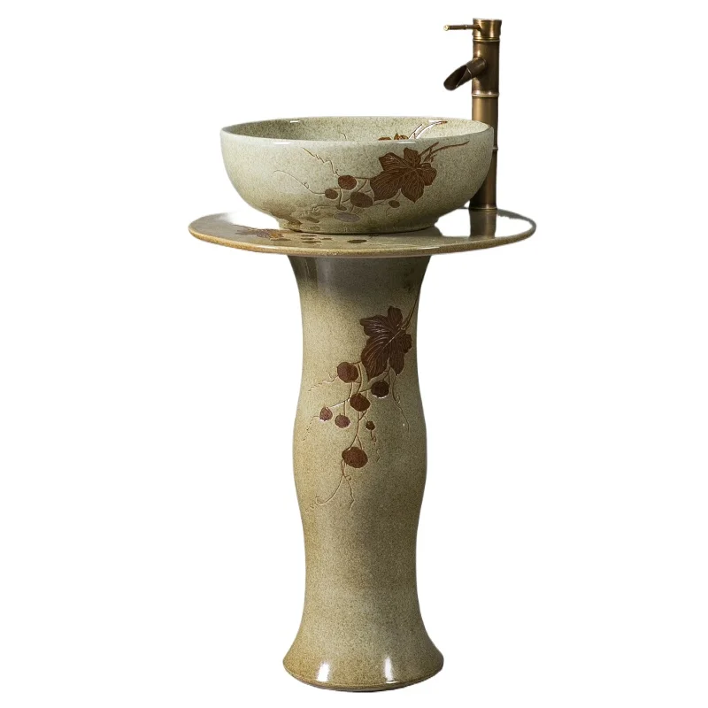 Бытовая китайская ретро керамическая колонна, умывальник от пола до потолка, встроенная уличная раковина
Бытовая китайская ретро керамическая колонна, умывальник от пола до потолка, встроенная уличная раковина