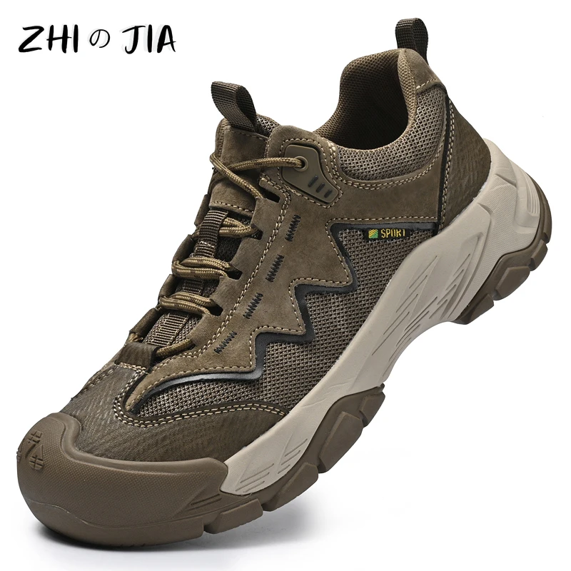 Men's Outdoor Mountaineering Shoes Spring Autumn Knitted Mesh Breathable Sneaker Anti slip Wear resistant Tourist Large Shoes
Men's Outdoor Mountaineering Shoes Spring Autumn Knitted Mesh Breathable Sneaker Anti slip Wear resistant Tourist Large Shoes