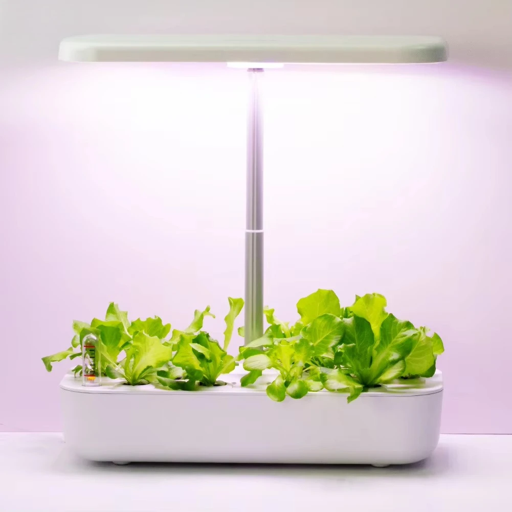 Smart Home Garden Hydroponic System with LED Light Own Design for Indoor Growing Electronic Type
Smart Home Garden Hydroponic System with LED Light Own Design for Indoor Growing Electronic Type