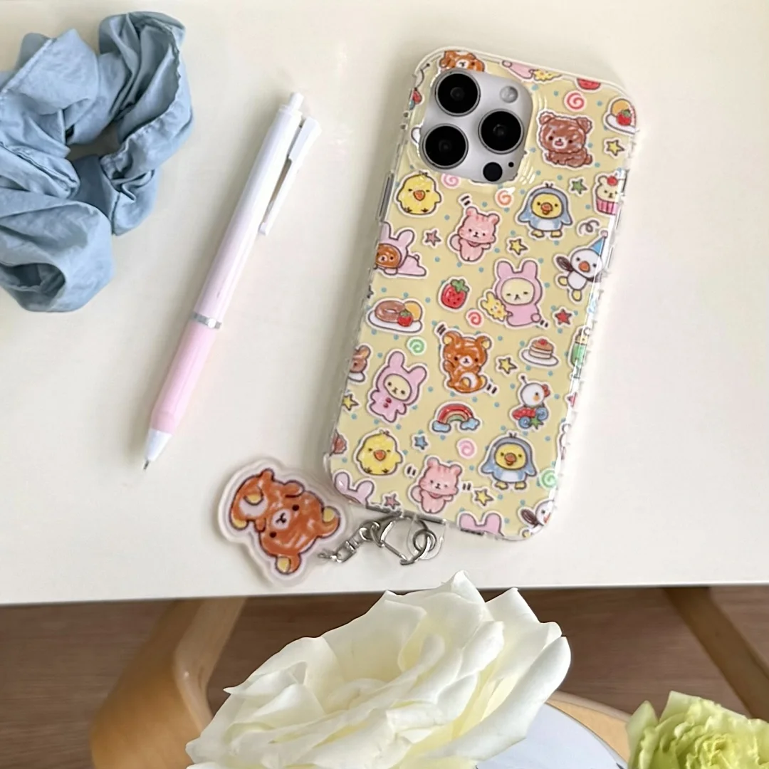 Colorful graffiti animals cute cartoon pendant for iPhone 15 16 14 13pro max lmd hard shell anti-drop case
Colorful graffiti animals cute cartoon pendant for iPhone 15 16 14 13pro max lmd hard shell anti-drop case