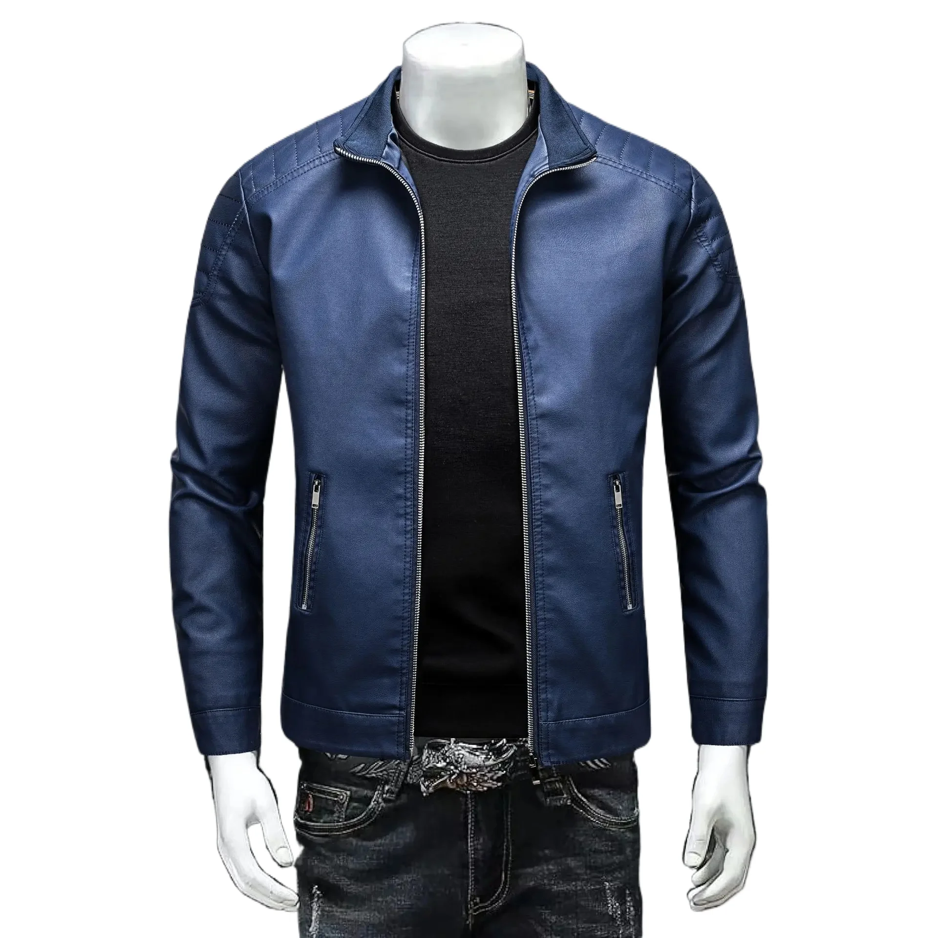 New Lapel High Quality Classic Leather Jacket Windbreaker Brand New Men Outdoor Windproof Coats Motorcycle Coats Pu Leather Coat
New Lapel High Quality Classic Leather Jacket Windbreaker Brand New Men Outdoor Windproof Coats Motorcycle Coats Pu Leather Coat
