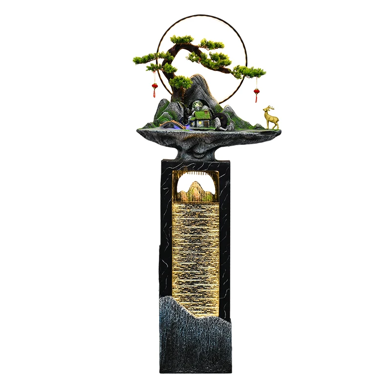 Alpine water fountain indoor lucky living room landscape office TV cabinet porch feng shui ball stone water curtain ornaments
Alpine water fountain indoor lucky living room landscape office TV cabinet porch feng shui ball stone water curtain ornaments