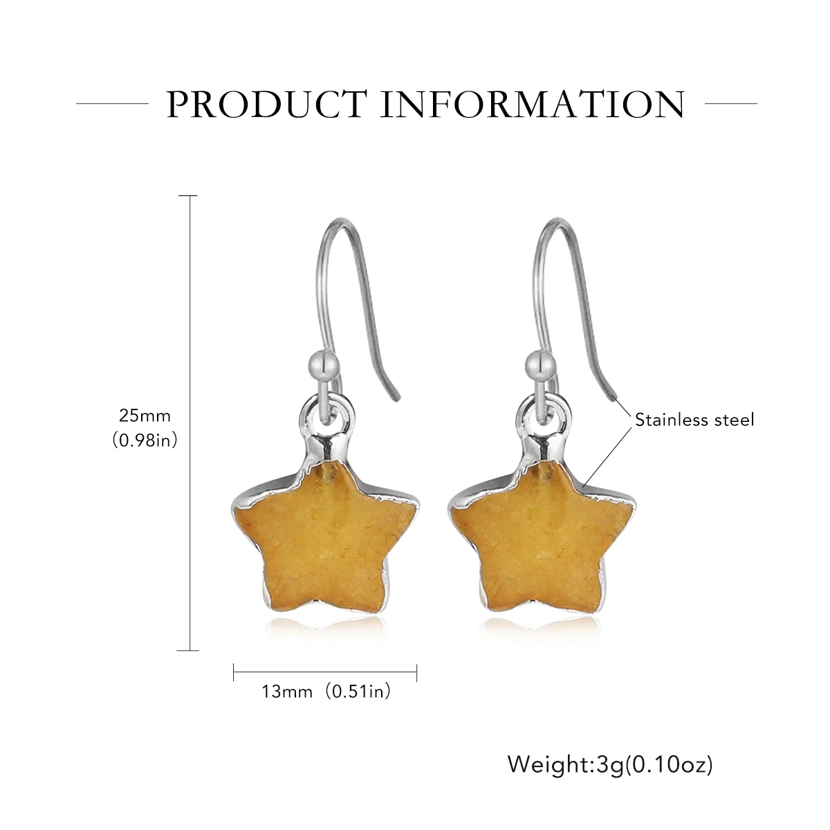 Fashion Women's Earrings Star Shape Exquisite And Generous Amethyst Agate Garnet Earrings Jewelry Gifts Star Style
Fashion Women's Earrings Star Shape Exquisite And Generous Amethyst Agate Garnet Earrings Jewelry Gifts Star Style