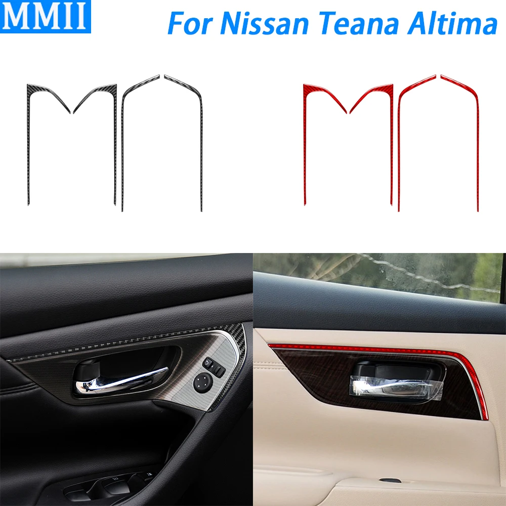 For Nissan Teana Altima 2013-2018 Carbon Fiber Inner Door Handle Decorative Strips Car Interior Decoration Accessories Sticker
For Nissan Teana Altima 2013-2018 Carbon Fiber Inner Door Handle Decorative Strips Car Interior Decoration Accessories Sticker