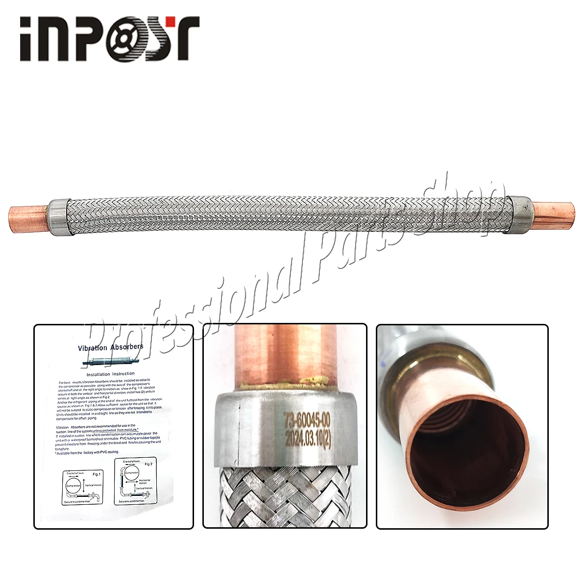 73-60045-00 Vibrasorber Suction for Carrier Transicold Maxima II / 1000 / 1200 / 1300 73-60076-00 73-60090-00
73-60045-00 Vibrasorber Suction for Carrier Transicold Maxima II / 1000 / 1200 / 1300 73-60076-00 73-60090-00