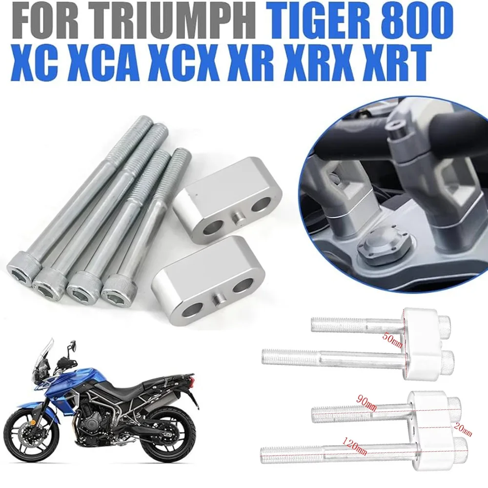 FOR Triumph Tiger 800 2011-2022 Tiger 900 2020-2022 Motorcycle Handlebar Risers Clamp Mounting Riser 20MM Rise Tiger800 Tiger900
FOR Triumph Tiger 800 2011-2022 Tiger 900 2020-2022 Motorcycle Handlebar Risers Clamp Mounting Riser 20MM Rise Tiger800 Tiger900