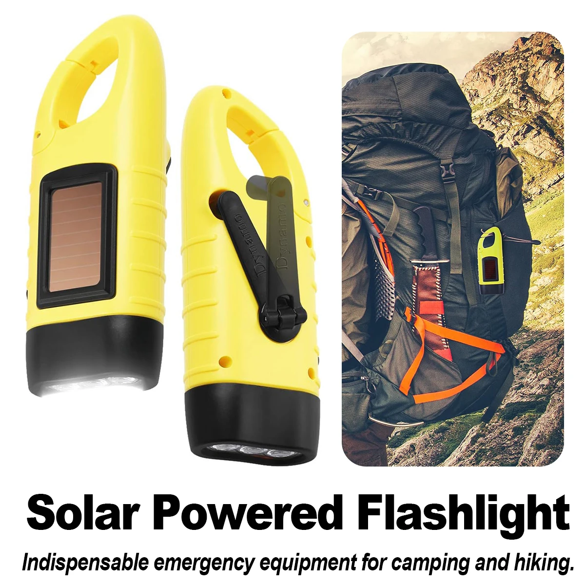 Portable Hand Crank Dynamo Led Lights Flashlight Torch Light Rechargeable Multi-function Solar Powered Lantern Camping Emergency
Portable Hand Crank Dynamo Led Lights Flashlight Torch Light Rechargeable Multi-function Solar Powered Lantern Camping Emergency
