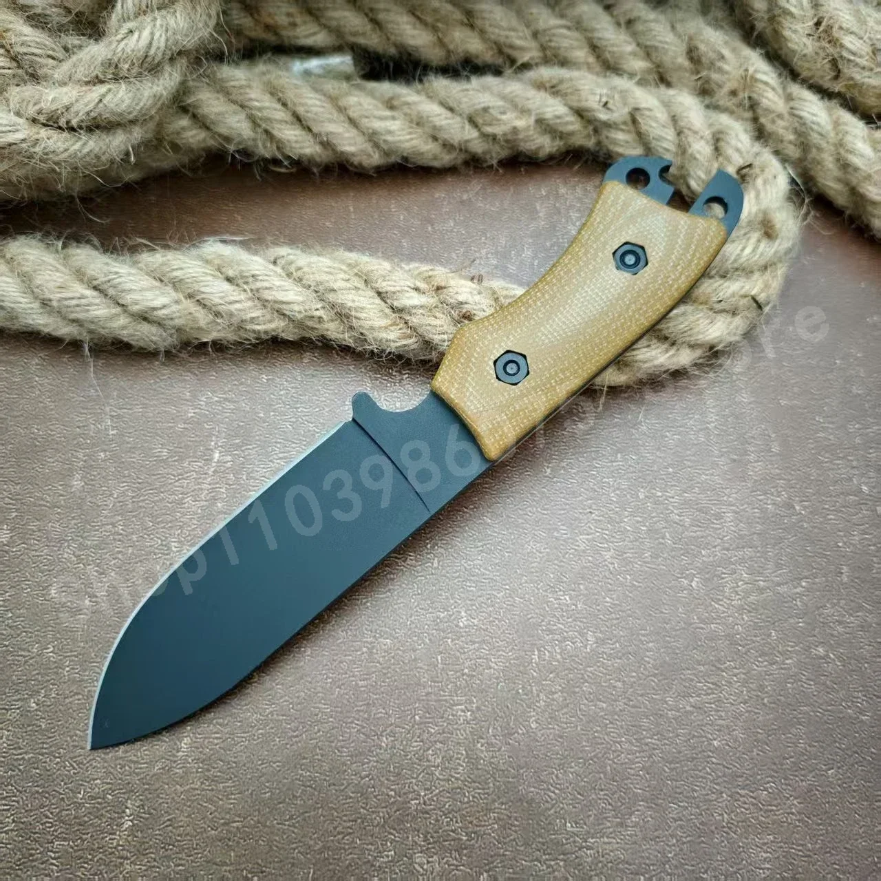 BK11 Linen Handle Straight Blade Knife Blade Is Made of 8Cr13Mov High-hardness Survival Knife Suitable for Wilderness Use
BK11 Linen Handle Straight Blade Knife Blade Is Made of 8Cr13Mov High-hardness Survival Knife Suitable for Wilderness Use