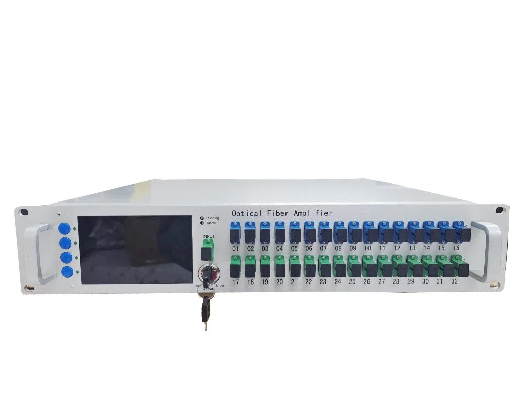 16 Port 22dbm EYDFA Module 1550nm, WDM Amplifier LC Connector Fiber Optic for 5G POE CATV FTTH Network
16 Port 22dbm EYDFA Module 1550nm, WDM Amplifier LC Connector Fiber Optic for 5G POE CATV FTTH Network
