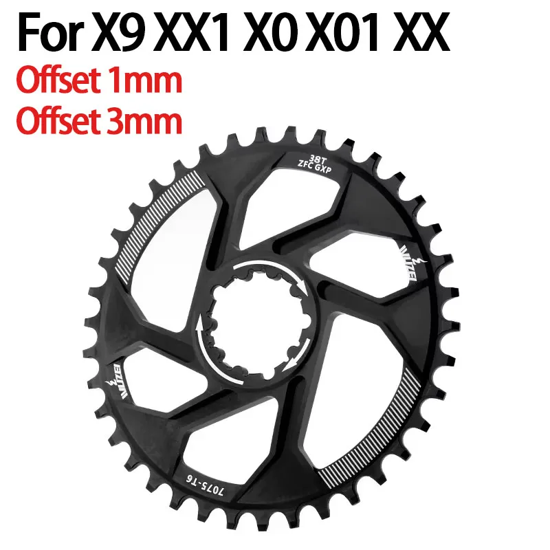 MTB велосипедная звездочка со смещением 1 мм 3 мм для SRAM X9 XX1 X0, узкая широкая звездочка с одной короной 34T 36T 38T 40T 42T
MTB велосипедная звездочка со смещением 1 мм 3 мм для SRAM X9 XX1 X0, узкая широкая звездочка с одной короной 34T 36T 38T 40T 42T