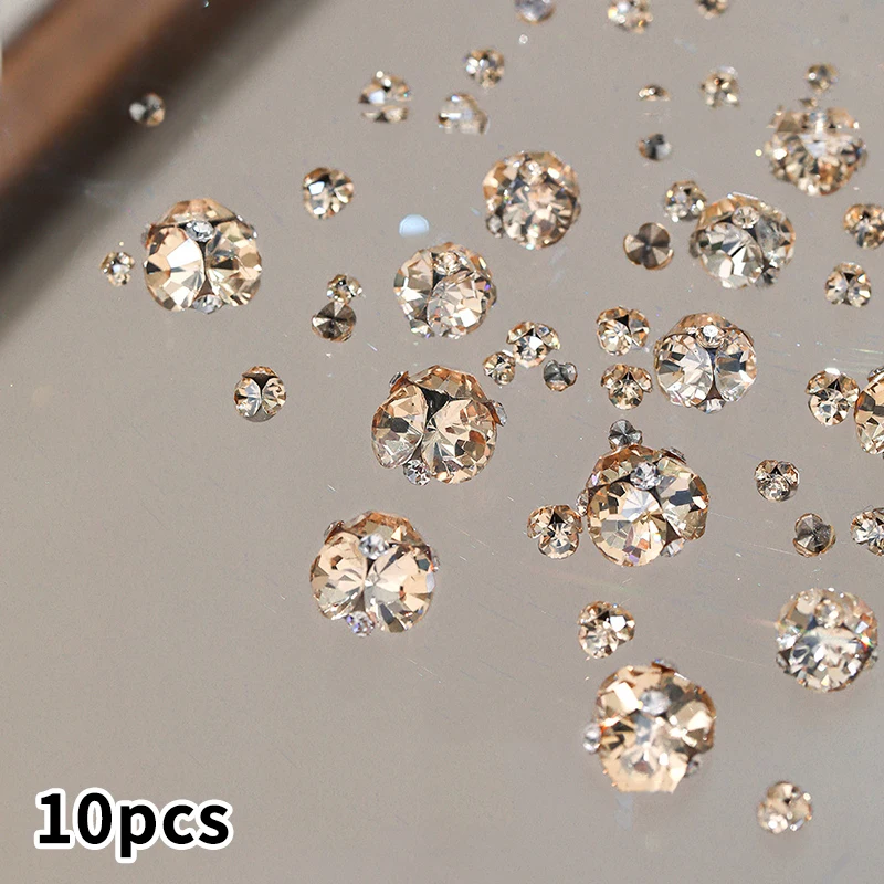 10pcs Sparkle Mini 2mm-7mm Champagne Clear Translucent Pile Diamonds Nail Art Rhinestones Jewelry Decorations Manicure Ornaments
10pcs Sparkle Mini 2mm-7mm Champagne Clear Translucent Pile Diamonds Nail Art Rhinestones Jewelry Decorations Manicure Ornaments