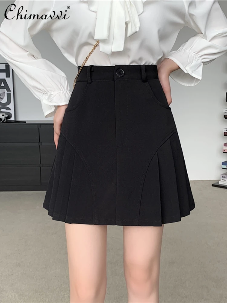 Fashion Sweet Cute Black Pleated Women's A- Line Short Skirt 2023 Summer Japanese Style Large Size Slim Fit Pleated Skirts
Fashion Sweet Cute Black Pleated Women's A- Line Short Skirt 2023 Summer Japanese Style Large Size Slim Fit Pleated Skirts