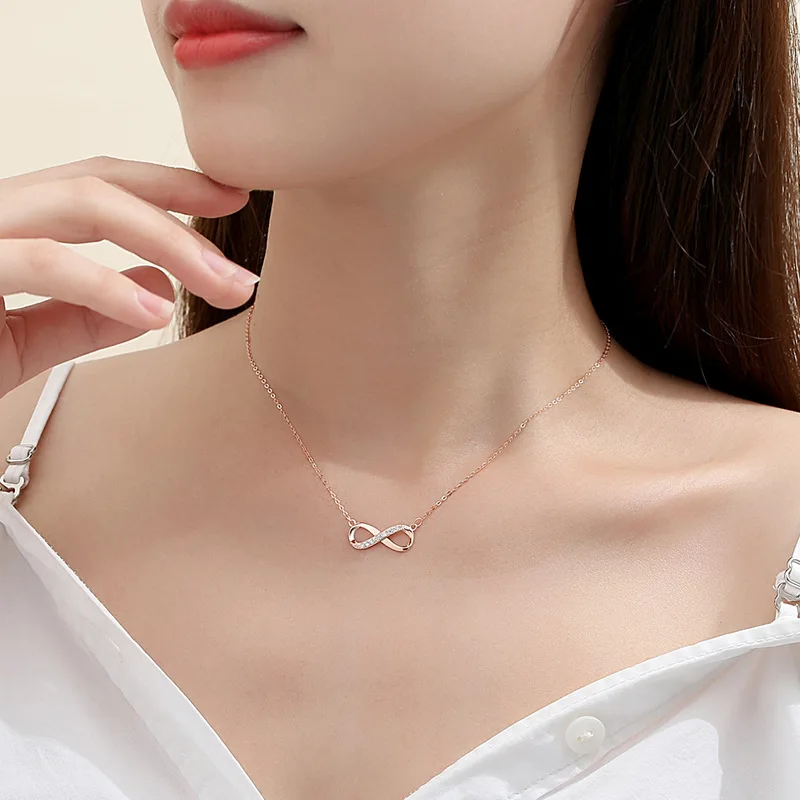 Digital 8 Necklace Sterling Silver S925 European and American Circular Symbol Women's Necklace Luxury Jewelry Gift
Digital 8 Necklace Sterling Silver S925 European and American Circular Symbol Women's Necklace Luxury Jewelry Gift
