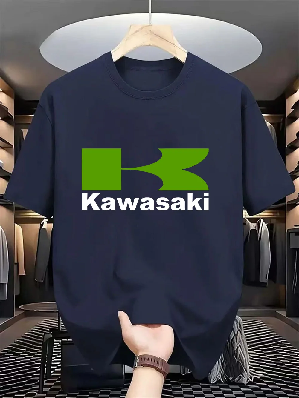 Kawasaki new men's motorcycle T-shirt, short sleeved quick drying sweat absorbing T-shirt with icon, summer novelty 2025
Kawasaki new men's motorcycle T-shirt, short sleeved quick drying sweat absorbing T-shirt with icon, summer novelty 2025