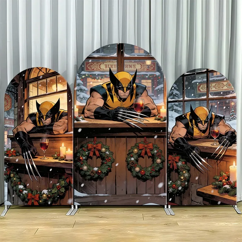 Arch Backdrop Cover Single Side Wolverine Holiday Bar Festive Wooden Wreaths Snow Party Decoration Photo Booth Background Props
Arch Backdrop Cover Single Side Wolverine Holiday Bar Festive Wooden Wreaths Snow Party Decoration Photo Booth Background Props