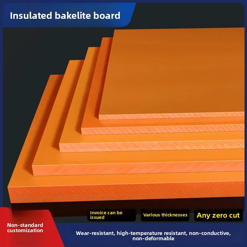 Custom Orange Red Bakelite Board Insulation High Temp Heat Resistant Sheet Electrical Carving Full Sheet Cutting
Custom Orange Red Bakelite Board Insulation High Temp Heat Resistant Sheet Electrical Carving Full Sheet Cutting