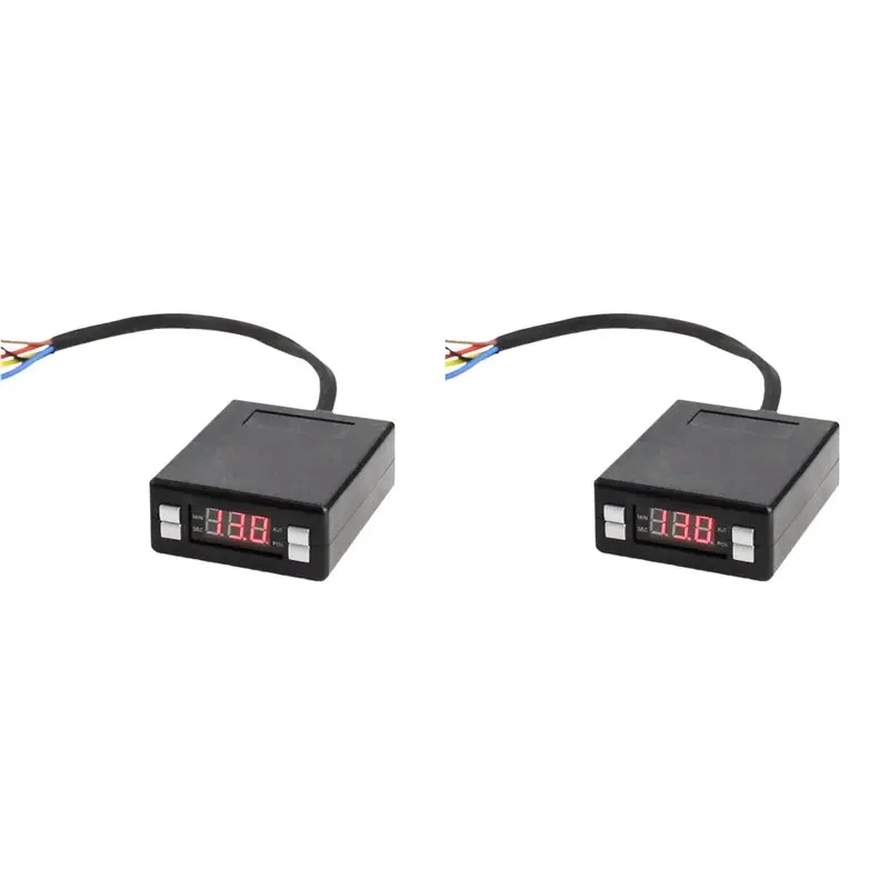 2X Automobile Turbo Timer Programmable Box Style Digital LED Display Time Delay Cooling Fan To Protect Engine Controller