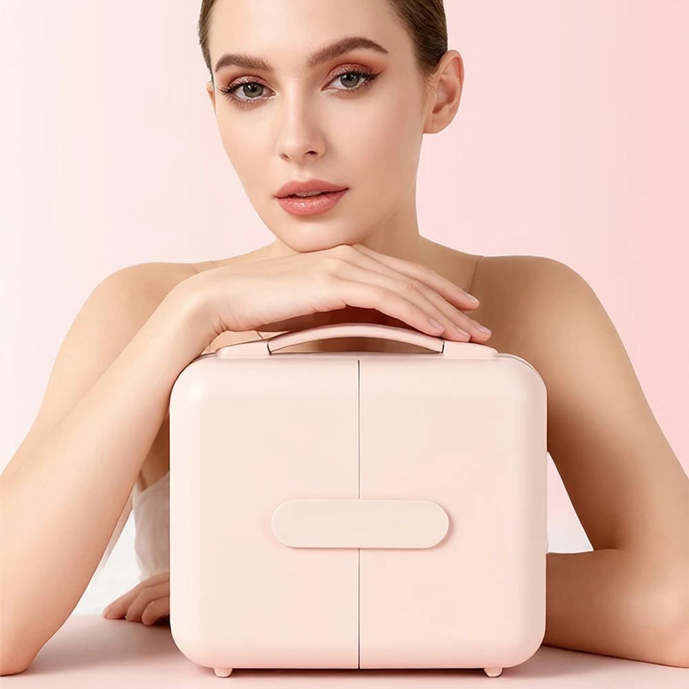 2026 New Makeup Bag with 3C LED Lighted Mirror, Large Capacity Tech-Style Cosmetic Storage Case, Portable Foldable Vanity Organi
2026 New Makeup Bag with 3C LED Lighted Mirror, Large Capacity Tech-Style Cosmetic Storage Case, Portable Foldable Vanity Organi