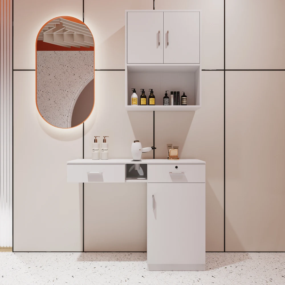Wall Mounted Barber Shampoo Station Storage Cabinet,Salon Beauty Spa Equipment for barber salon Shop,space room Space,white.
Wall Mounted Barber Shampoo Station Storage Cabinet,Salon Beauty Spa Equipment for barber salon Shop,space room Space,white.