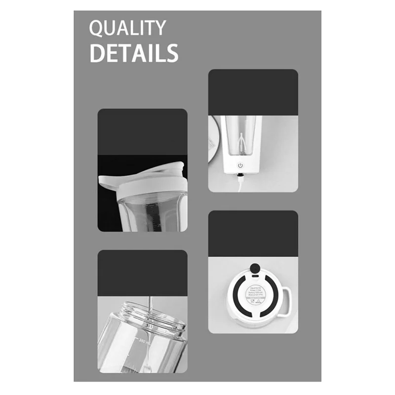 BAAD Electric Mixing Cup Rechargeable Protein Powder Mixing Leak-Proof Coffee Milk Cup Blender Cup Sports Fitness
BAAD Electric Mixing Cup Rechargeable Protein Powder Mixing Leak-Proof Coffee Milk Cup Blender Cup Sports Fitness